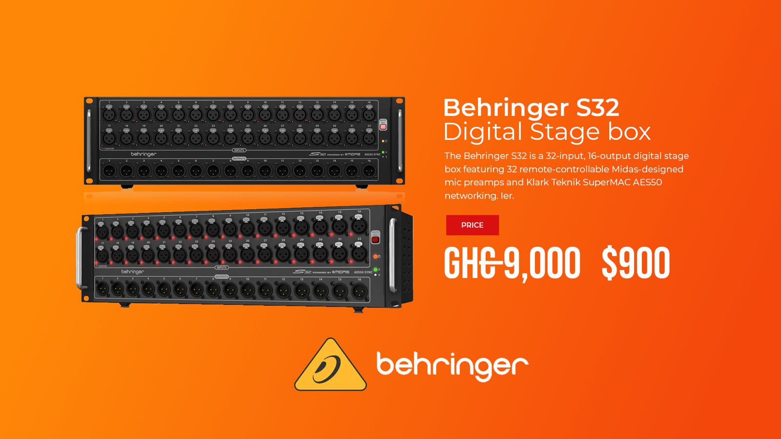 Behringer S32 Digital Stage Box